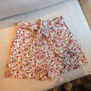 Sezane Floral Shorts